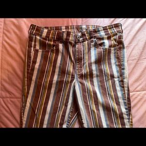 Striped 70’s jeans
